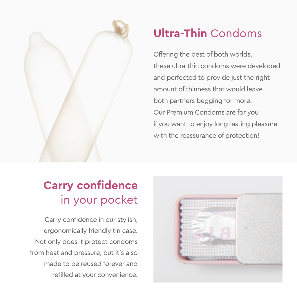 Premium Condoms (3pcs + Tin)